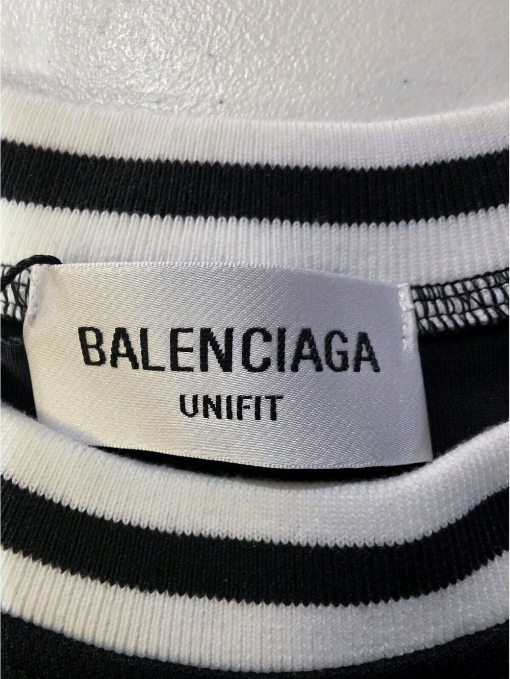 Balenciaga UNIFIT Logo Mesh Basketball Jersey Tank Men's Black White S - Picture 8 of 12